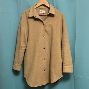 Tan Button-Up Women's Jacket